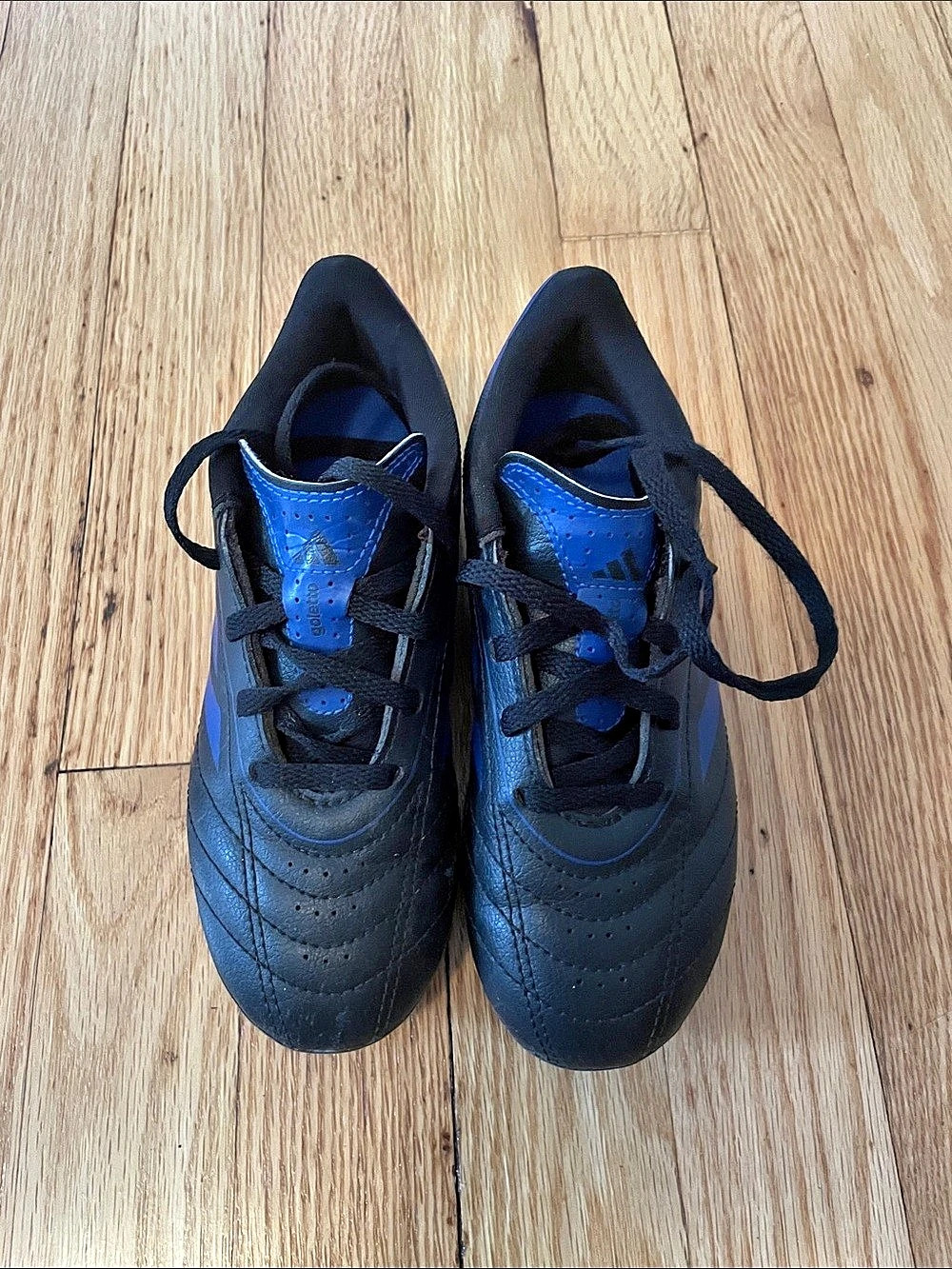 adidas Goletto VIII FG Kids Soccer Cleats in Black & Blue US 12.5